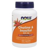 NOW Choline & Inositol 500 mg (100 caps) 08308-01 фото