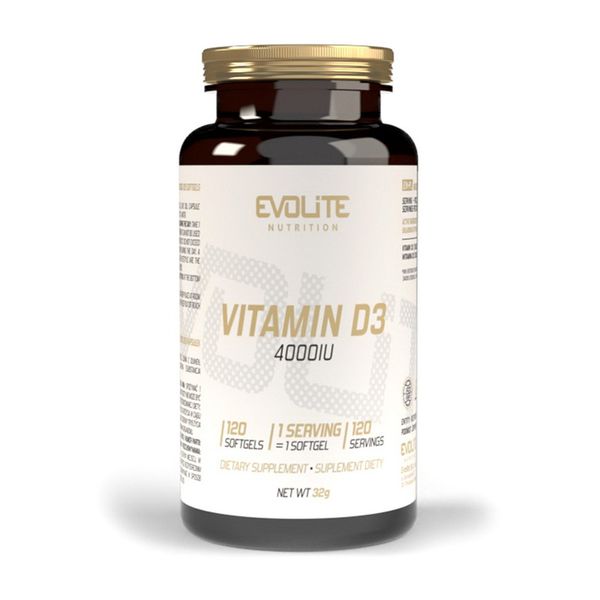 Evolite Nutrition Vitamin D3 4000 IU (120 sgels) 22222-01 фото