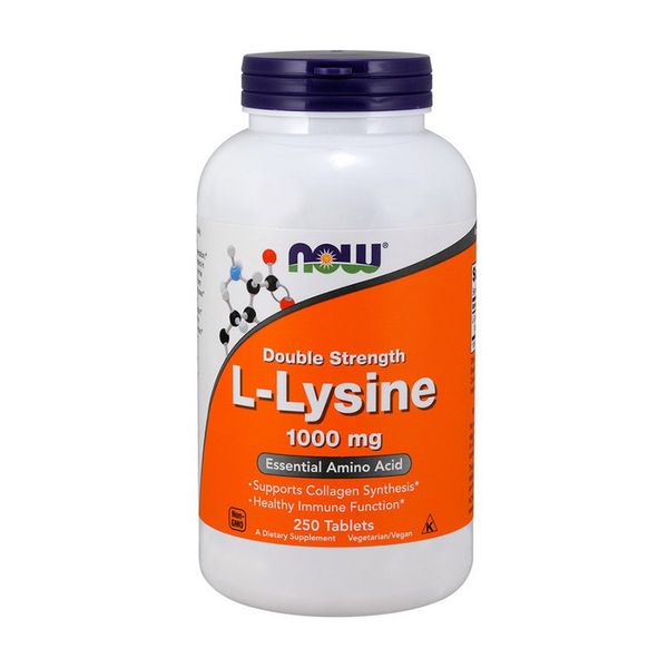 Лізин NOW L-Lysine 1000 мг (250 табл) 10408-01 фото