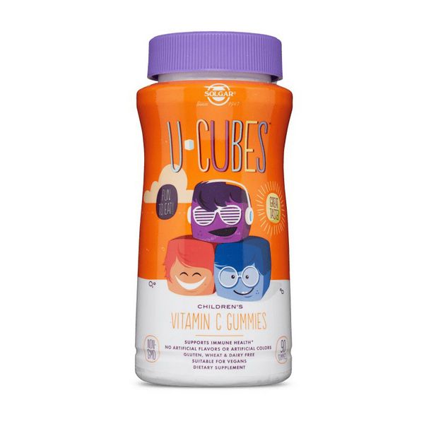 Вітаміни для дітей Solgar U-Cubes Children's Vitamin C (90 жув. табл) 11776-01 фото