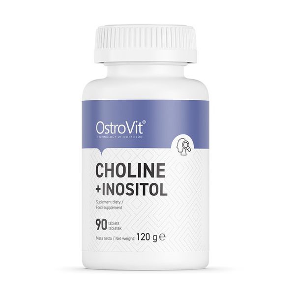 OstroVit Холін + інозит 90 таб (Choline + Inositol) 20549-01 фото